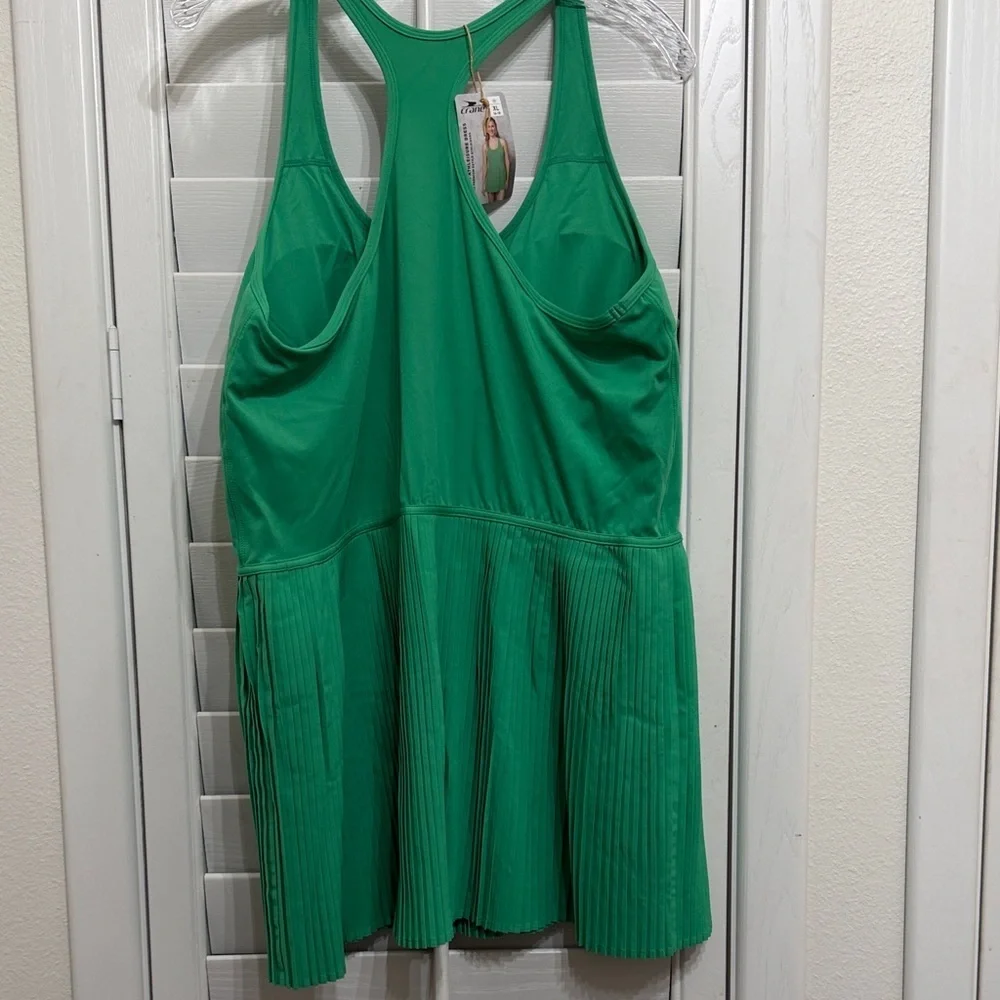 Green Women's Premium Athleisure Dress One Piece, Sz. XL